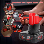 waitley 2 Pack 12V 6A Replacement Battery Compatible with Milwaukee 12V Power Tools (Not Made in Milwaukee)