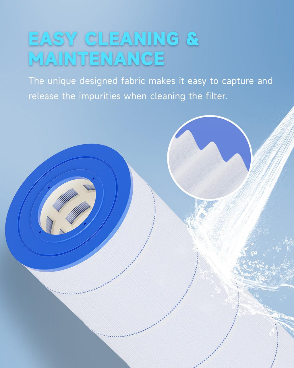 AQUALTRA Pool Filter Cartridge Compatible with C1200, PA120, CX1200RE, C-8412, FC-1293, 120 sq. ft., 23 1/4" x 8 15/16" 2 Pack