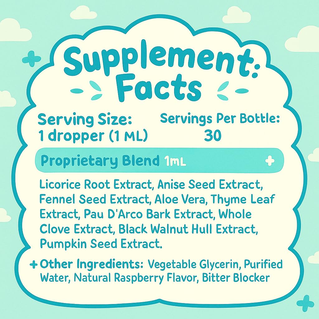 Ellora Gut Cleanse Drops, Gentle Gut and Colon Support for Black Walnut Hull, Wormwood, Clove, Oregano, Licorice Root | 30 Servings