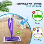Bpbdzz 60 Count Wet Pads Refill for Swiffer Wet Jet Spray Mop - Wet Jet Pads,Made of high-end Cotton,5X Highly Absorbent, Suitable for All Floor Surfaces, Deep Cleaning of Stubborn Stains