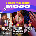 MOJO Energy 50mg Caffeine Pouches, Peach Watermelon, 15 Pouches, 5-Pack
