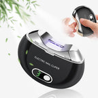 Electric Nail Clipper With 3-Speed Trimmer, LCD Digital Display, USB Rechargeable - Safety Toenail Clippers for Kids, Adults, Elderly (Piano Black)