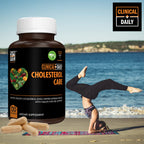 Clinical Daily Cholesterol Care Supplement. Vegan Cholesterol and Triglyceride Supplements. Plant Sterols Supplements Cholesterol Support with Guggul, Garlic, Niacin. 120 Capsules