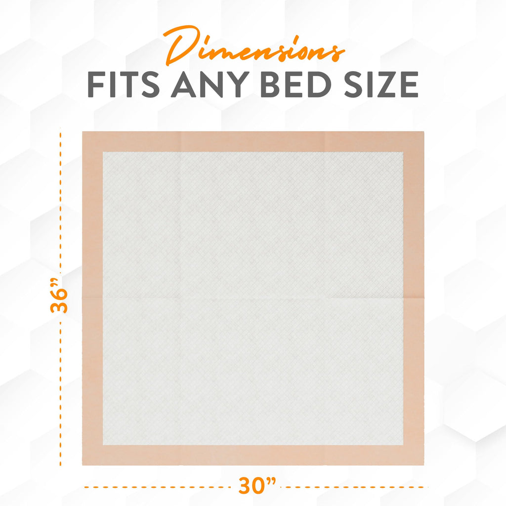 Inspire XL 30 x 36 Ultra 100 Grams Super Absorbent Bed Pads for Incontinence (25)