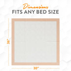 Inspire XL 30 x 36 Ultra 100 Grams Super Absorbent Bed Pads for Incontinence (25)