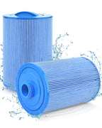 PACETAP Spa Filter Replacement for Pleatco PWW50P3, Unicel 6CH-940, Filbur FC-0359, Waterways 817-0050, 2 Pack 1 1/2" Coarse Thread Spa Hot Tub Filter for Waterway Vita Aber, Viking (Premium Blue)