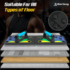 Floor Push Up Handles, Portable Strength Training Home Gym, Home Workout Equipment For Men And Women