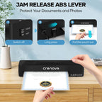 Crenova Laminator Machine with 10 Laminating Sheets, A4 Laminating Machine