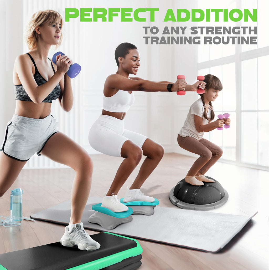 Yes4All 3 lbs Dumbbells Neoprene with Non Slip Grip ��� Great for Total Body Workout ��� Total Weight: 6 lbs (Set of 2)