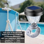 JEMULICE Solar Pool Lights for Above Ground Pools, LED Energy Saving Warm White Light, Waterproof for Frame Swimming Pools Night Accessories (8 Pcs)