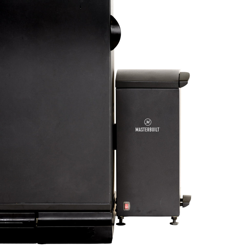 Masterbuilt® Slow and Cold Smoker Accessory Attachment With Removable Ash Tray for Masterbuilt Vertical BBQ Smokers in Black, 10" x 10" x 18", Model MB20100112