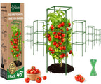 Riare 6 Pack 45in Square Tomato Cages for Garden, Heavy Duty Tomato Trellis