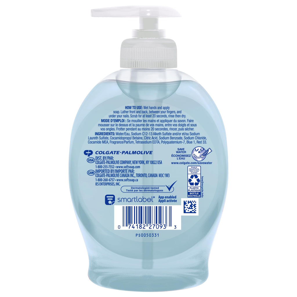 Softsoap Hand Soap Pump Dispenser, Fresh Breeze Scent, 7.5 Oz, Carton Of 6