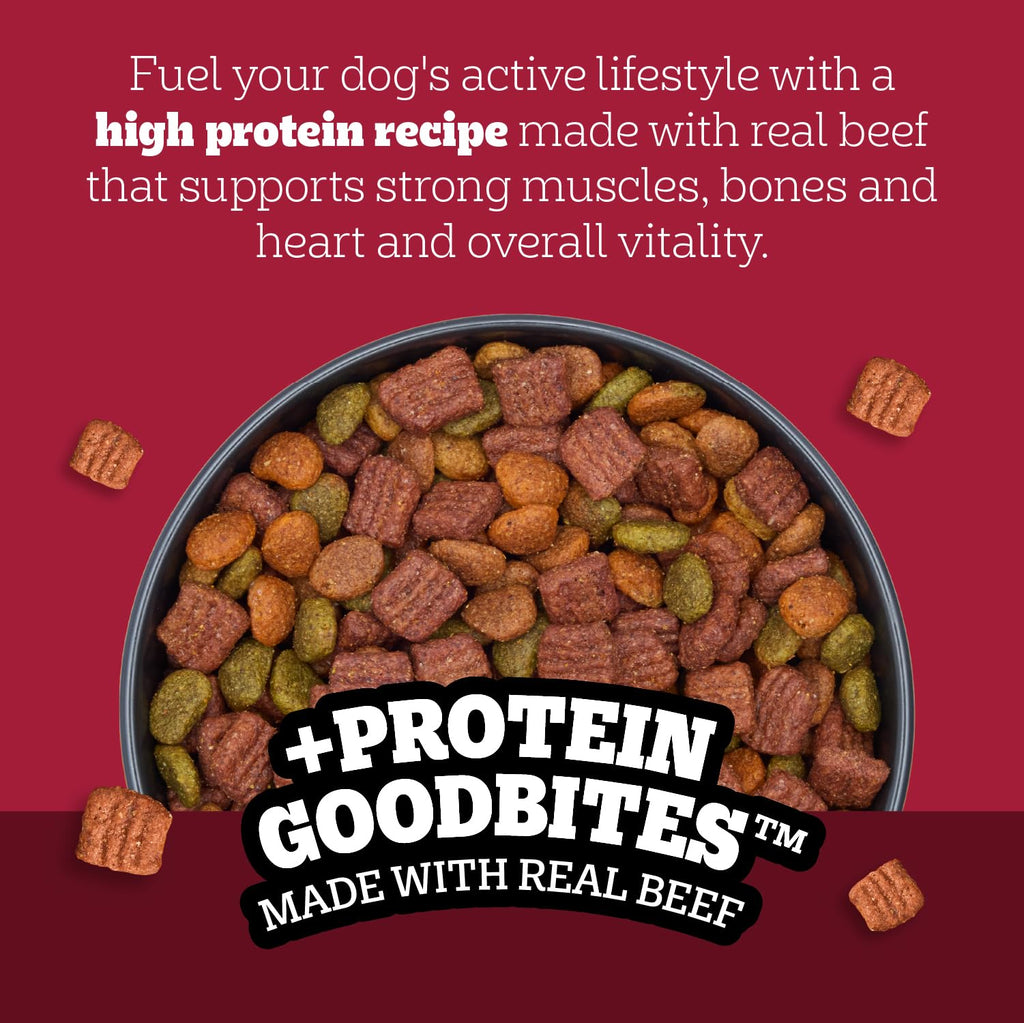 Pedigree High Protein Adult Dry Dog Food, Beef and Lamb, 18 lb