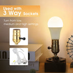 Briignite LED Light Bulbs, 3 Way Light Bulbs 50 100 150W Equivalent, 3 Way Light Bulb, Three Way A19 E26 Medium Base, Warm White 3000K, 600lm-1200lm-1600lm, 4 Pack