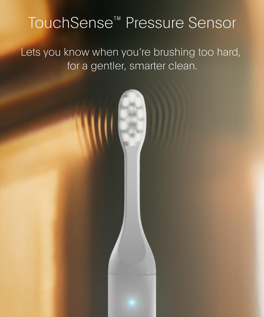 SURI 2.0 New Sonic Electric Toothbrush with Pressure Sensor & UV-Cleaning Travel Case | 1 Month+ Battery | Electric Toothbrush for Adults | Travel Toothbrushes | Tooth Brush | White