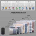 Svaldo 100pcs Frosted Zipper Bags for Clothes, Zipper Poly Clothing Bags for Packaging T-Shirt, 3 Mil, 14X12" with Vent Holes and Reinforced Sides, Frosted Bags for Shirt Packaging and Selling