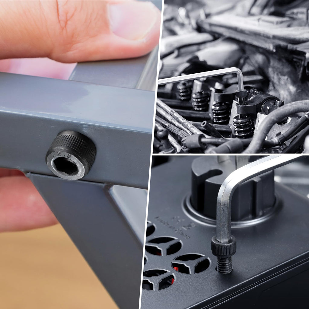 SVLING 178Pcs M6 Screws Assortment Kit,Hex Socket Head Cap Screws Bolts Nuts Washer Set,12.9 Grade Alloy Steel,Black Oxide M6x 8/10/12/16/20/25/30mm,for 3D Printer,DIY Project