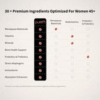 Pureffi Women's 45+ All-in-One Multivitamin Powder, 33 Ingredients, Menopausal Well-Being Support, Probiotics for Digestive Support, Mixed Berry, 30 Servings