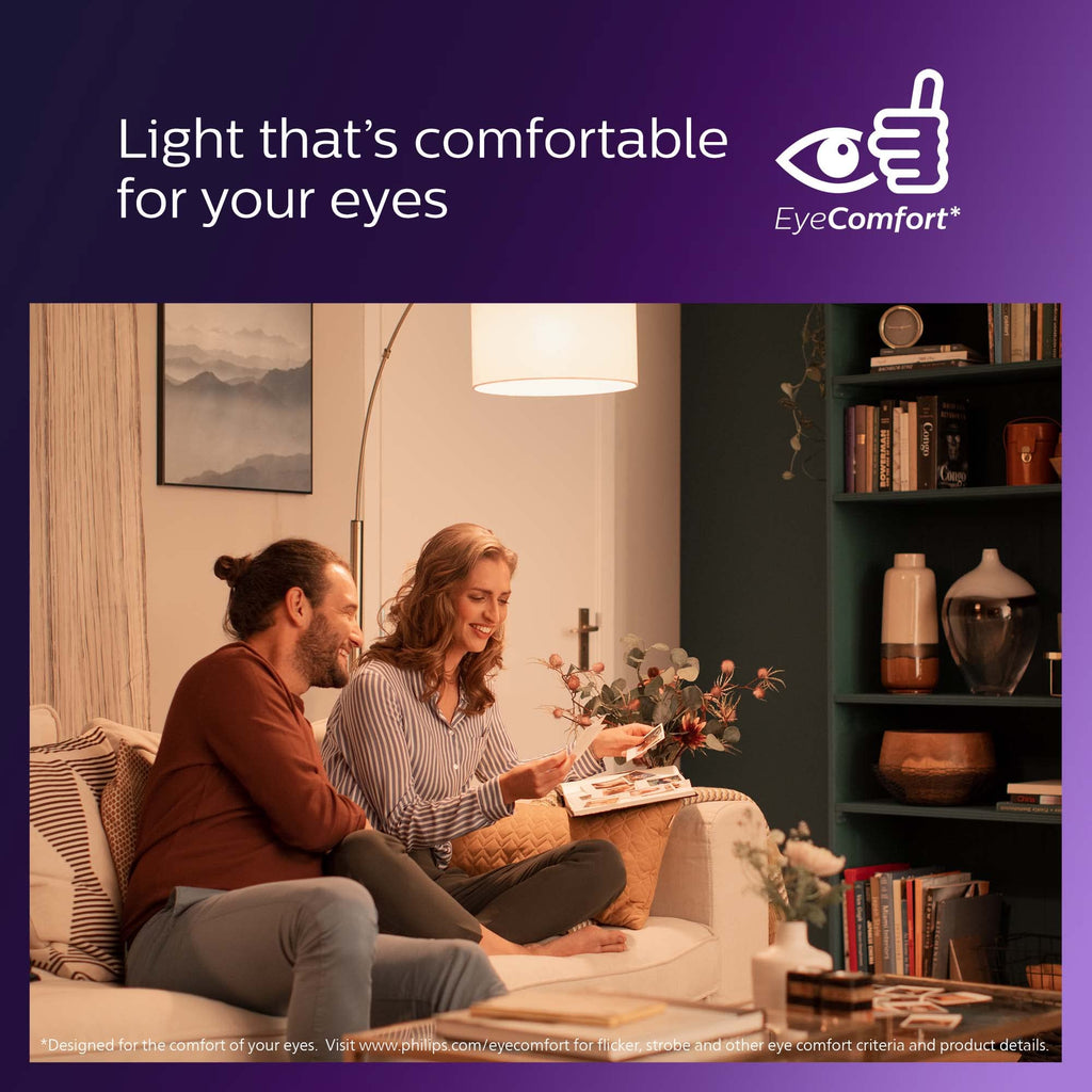 PHILIPS LED 40W A19 8-Pack Ultra Definition Soft White (2200K) 450 Lumen (5W = 40W) Dimmable Frosted Flicker-Free Light Bulbs