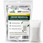 AirFresh250 - Slow Release Chlorine Dioxide Air Purifing Pouch - 4 Pouches. Eliminates all Odors, Professional Strength Odor Remover for Car, RV, Garbage, Refrigerator, Shoes, Closets, Gymbags.