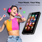 160GB MP3 Player with Bluetooth and WiFi, innioasis Music Player with Spotify,Pandora,Amazon Music,4" Touch Screen Android MP4 MP3 Player for Kids with Libby,Audible,Spotify Kids(Black)