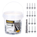Metal Roofing Screws 10 x 1 inch, Hex Head Sheet Metal Roof Screw with EPDM Washer for Corrugated Roofing (250Pcs)
