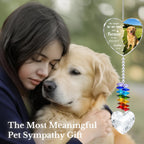 Personalized Pet Memorial Suncatcher - Dog Memorial Gifts for Loss of Dog