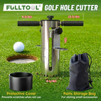 FULLTOOL® Golf Hole Cutter, Stainless Steel with Foot Pedal, USGA Standard