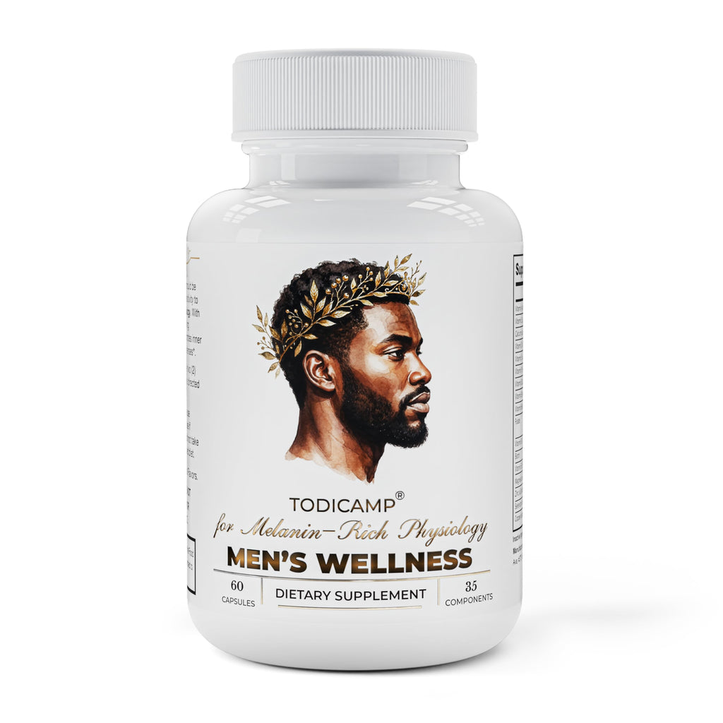 TODICAMP Multivitamin for Men - Melanin-Rich Men's Daily Multivitamins, Men's Multivitamin Capsules with B Complex Vitamins, Vitamin D, Zinc, Saw Palmetto & Antioxidants, 2 a Day, 60 Capsules