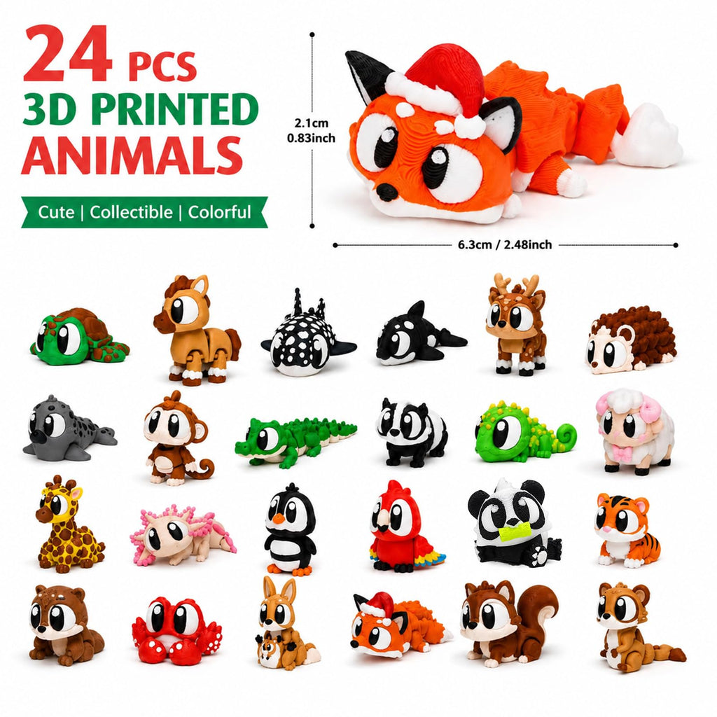 2026 Christmas Advent Calendar, 3D Printed Advent Calendars for kids