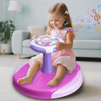 VROGTIK Sit and Spin Toys for Girls, 360° Spinning Seat with LED Lights and Music Christmas Birthday Gift Girl Sensory Toys