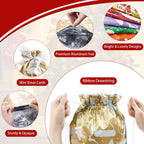Koncci 32Pcs Drawstring Christmas Bags, Assorted Sizes Large Medium Small