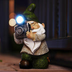 EPTUEGA Garden Gnomes Decorations for Yard - Garden Gnome Solar Statue Funny Outdoor Decor for Yard,Patio,Lawn,Unique Housewarming Gifts