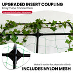 popsea 7.2 ft No-Drill Leaning Garden Trellis for Climbing Plants