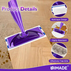 UNIMADE 100 Count Mop Pad Refill Compatible with Swiffer WetJet, Disposable Multi-Layers Mopping Pads for All Hard Surface, Especially Hardwood Floor, Super Absorbent Spray Mopping Pad Refills