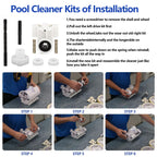 360289 Left Drive Kit & 360290 Right Drive Kit Pool Cleaner Bearings Tune Up Kit for Pentair Kreepy Krauly Rebel & Kreepy Krauly Warrior Pool Automatic Suction Cleaners/Vacuum Drive Axle Assembly