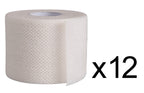 Areza Medical Surgical Tape - Porous Skin Soft Fabric Cloth Adhesive Tape - Fabripore - 2" x 10 yds. (5 cm x 9 m) - 12 Rolls per Box - 6 Boxes (Total of 72 Rolls)