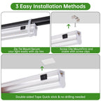 DingChen T5 Grow Lights, 2FT 60W (4×15W, 500W Equivalent), Full Spectrum Grow Lights for Indoor Plants, 4000K, Plug and Play, Easy to Install, for Greenhouse & Plant Shelves (4 Pack)