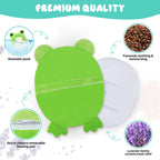 Frog Microwave Heating Pad for Period Cramps, Microwavable Heating Pad for Neck Pain Relief, Heatable Stuffed Animals for Adults Kids, Frog Plush Toys with Removable Heat Pack with Lavender Scented
