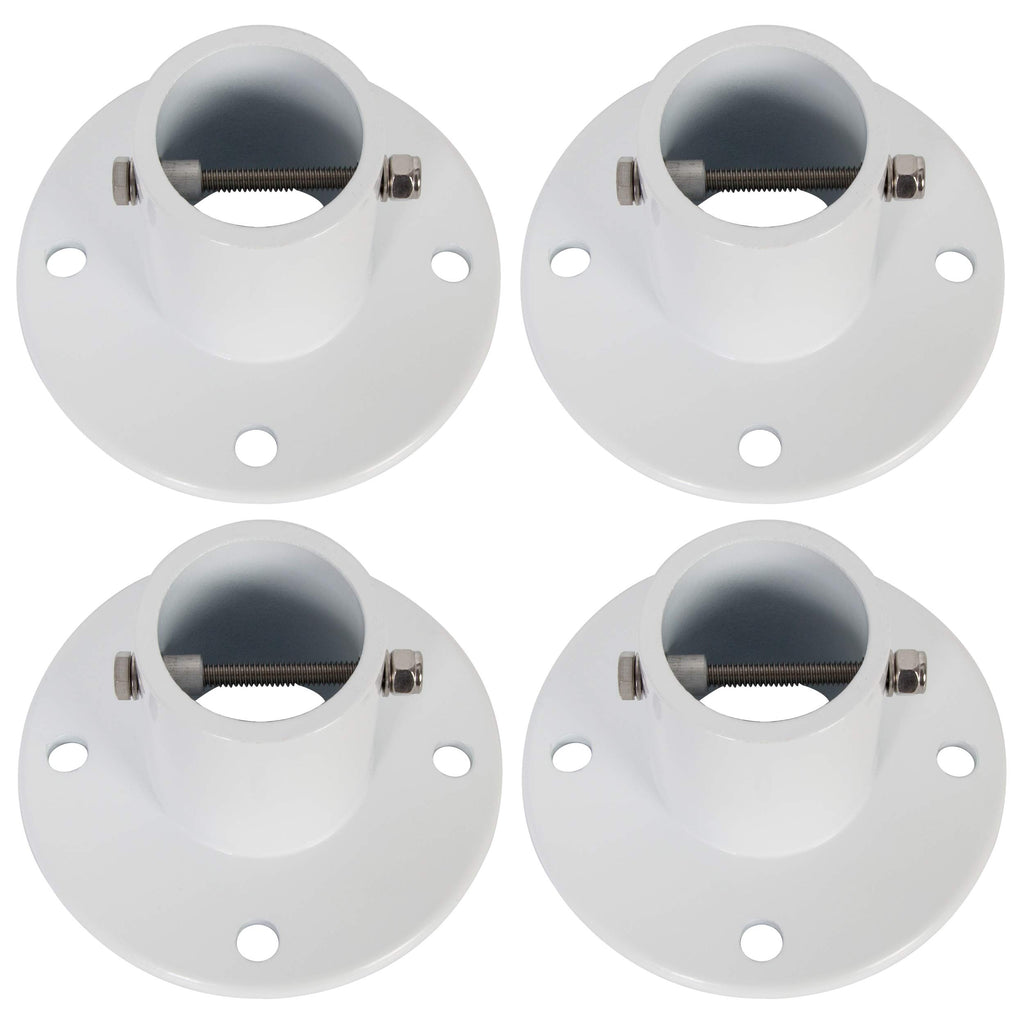 KUAFU Aluminum Slide Deck Flange w/Flange Bolt Diameter of 1.9" for Inground Swimming Pools (4 Pack)