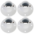 KUAFU Aluminum Slide Deck Flange w/Flange Bolt Diameter of 1.9" for Inground Swimming Pools (4 Pack)