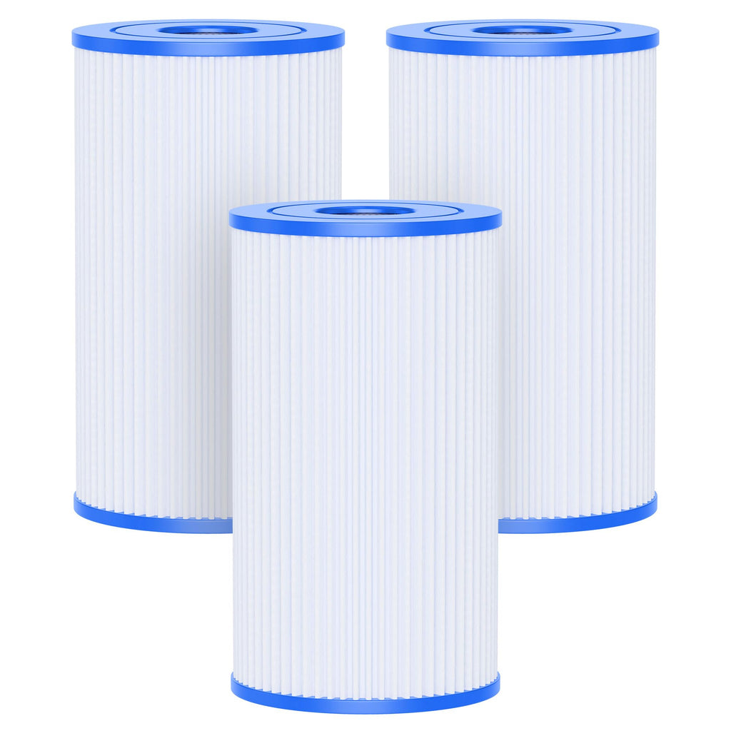 AQUALTRA Pool Filter B Compatible with 29005E Easy Set Swimming Pool Filter Cartridge, 10" x 5 3/4" Above Ground Pool Filters 3 Pack