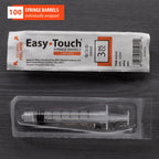 Easy Touch Luer-Lock Syringe Barrel, 3ML Syringe, Pack of 100