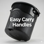 20 Gallon Heavy Duty Trash Can with Secure Click-Lock Lid – Durable All-Weather Plastic Garbage Bin for Outdoor Patio, Garage, Kitchen & Commercial Use – Black Utility Container