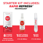 dryel At-Home Dry Cleaner Starter Kit with Wrinkle Release Spray, New and Improved, Gentle Laundry Care for Special Fabrics and Dry-Clean-Only Clothes, 8 Loads with On-the-Go Stain Remover