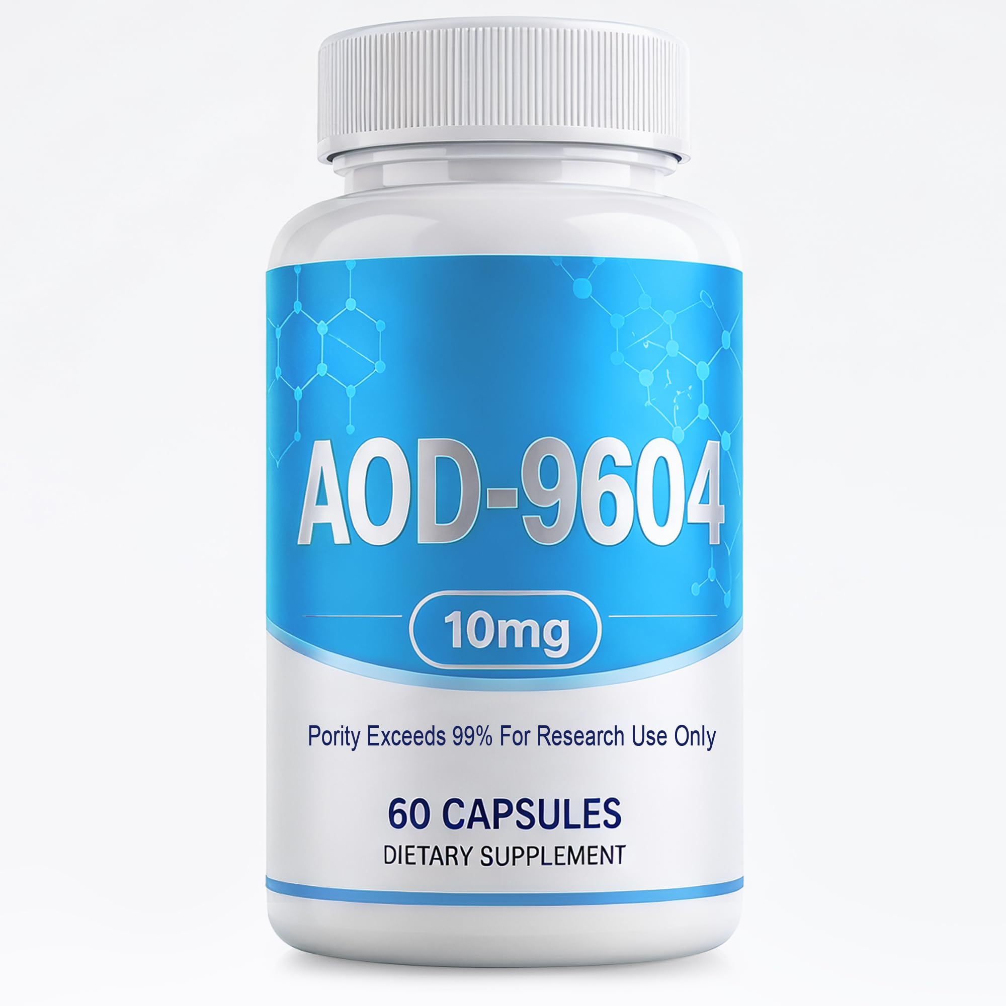 Hacllun AOD-9604 Peptide Capsules, 99% Purity -10mg 60 Capsules