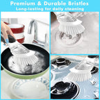 Dish Brush Refills, 12 Pack Dish Brush Replacement Head, Brush Dispenser Refill Fits Soap Dispensing Handle