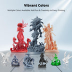 ANYCUBIC Water Washable ABS-Like Resin 3.0, 3D Printer Resin, High Toughness and High Precision, Easy to Post-Process, Low Odor, Wide Compatibility for All LCD 3D Printers (HD Grey, 1kg)