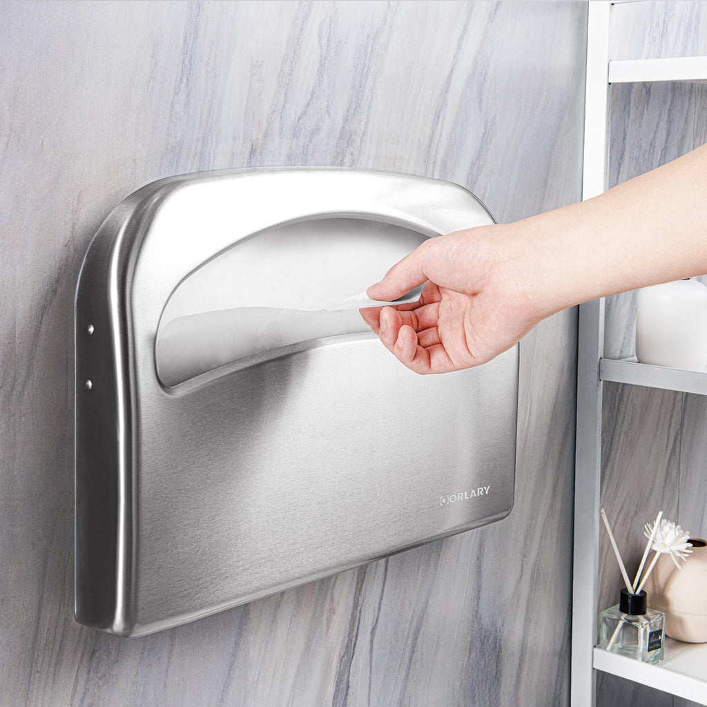 Gorlary Commercial Toilet Seat Cover Dispenser Wall Mount, Large Capacity